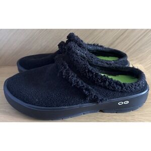 Oofos OOcoozie mule Black Slip On Shoe Slipper Women's Size 10 US 41 EU